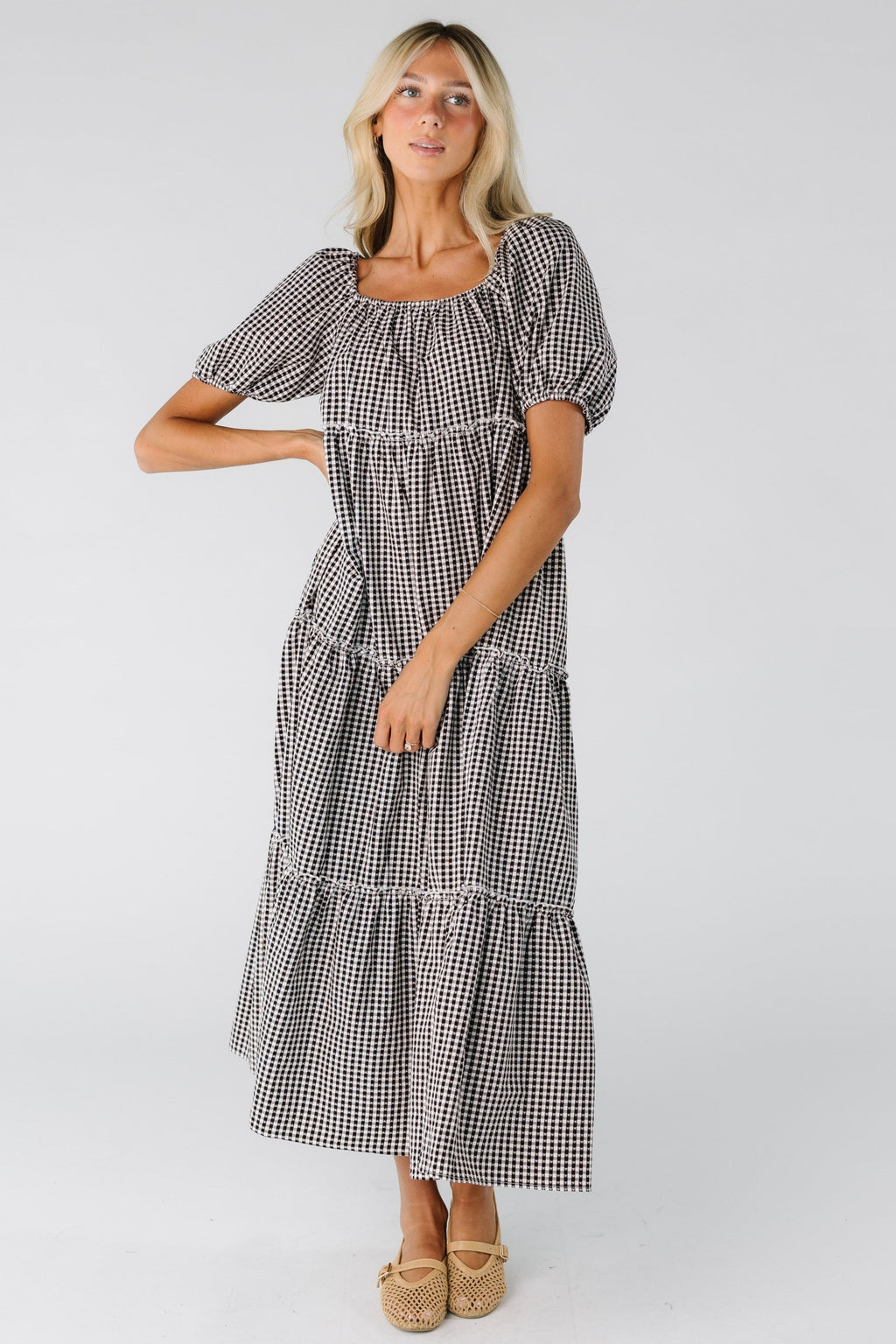 Brass & Roe The Charity Tiered Midi Dress