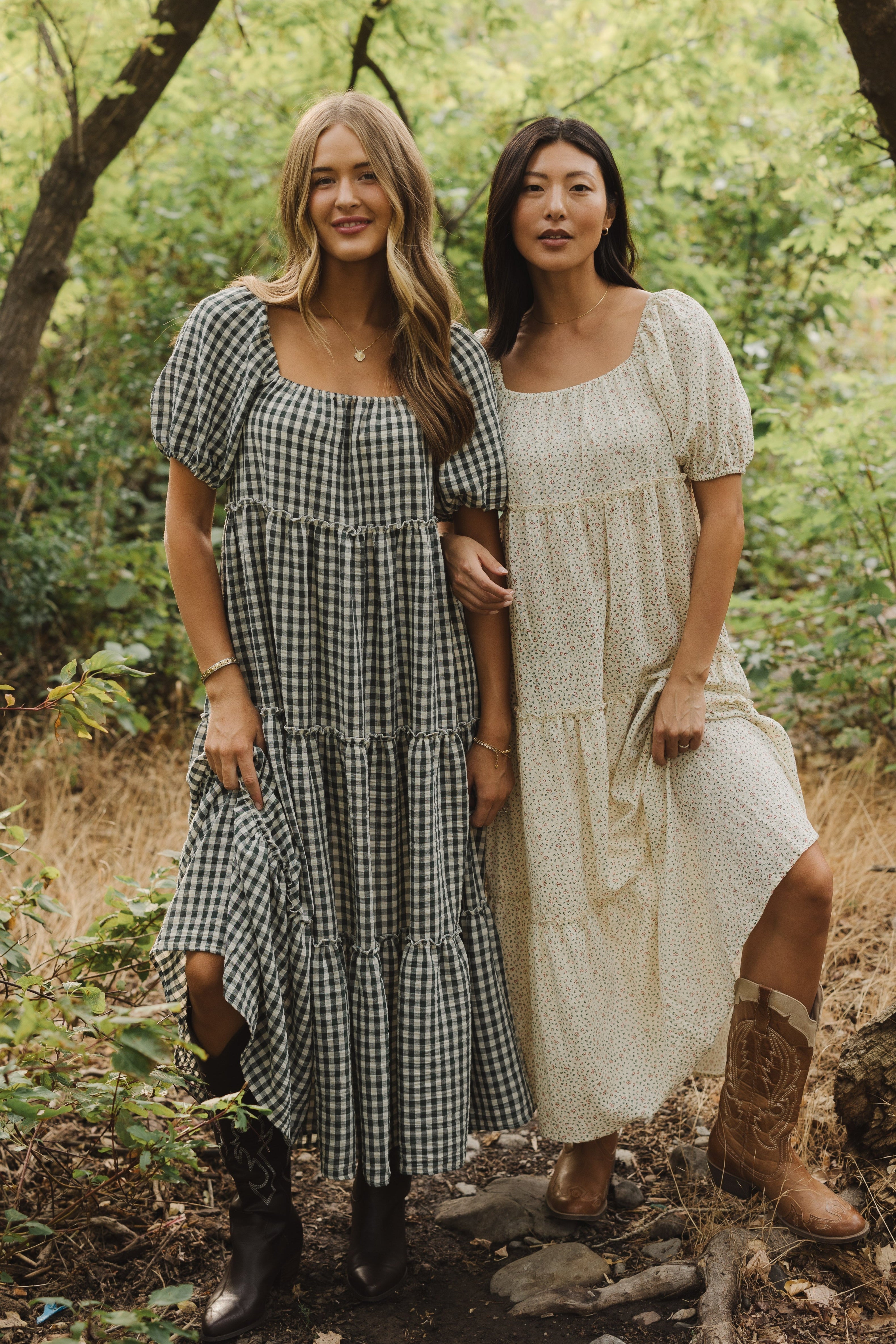 Brass & Roe The Charity Tiered Midi Dress