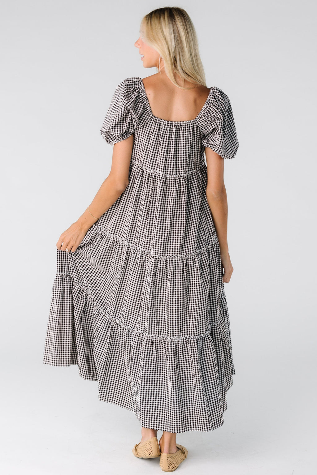 Brass & Roe The Charity Tiered Midi Dress