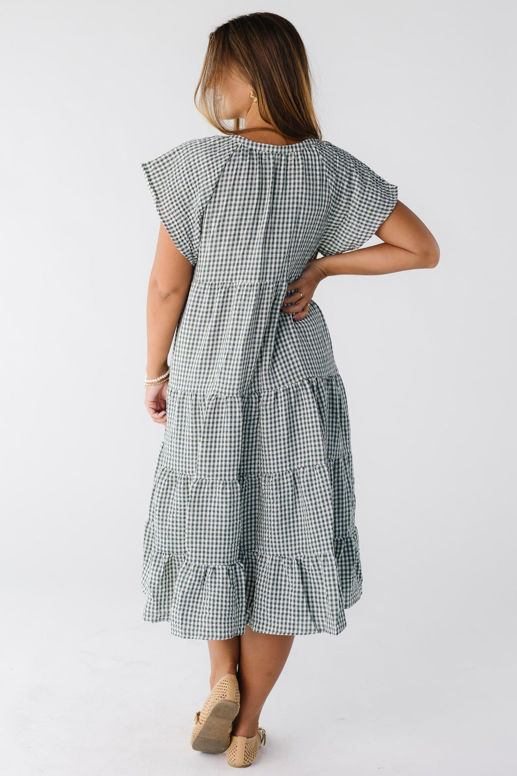 Brass & Roe Elmina Gingham Dress