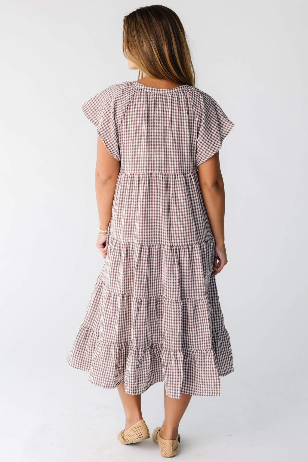Brass & Roe Elmina Gingham Dress