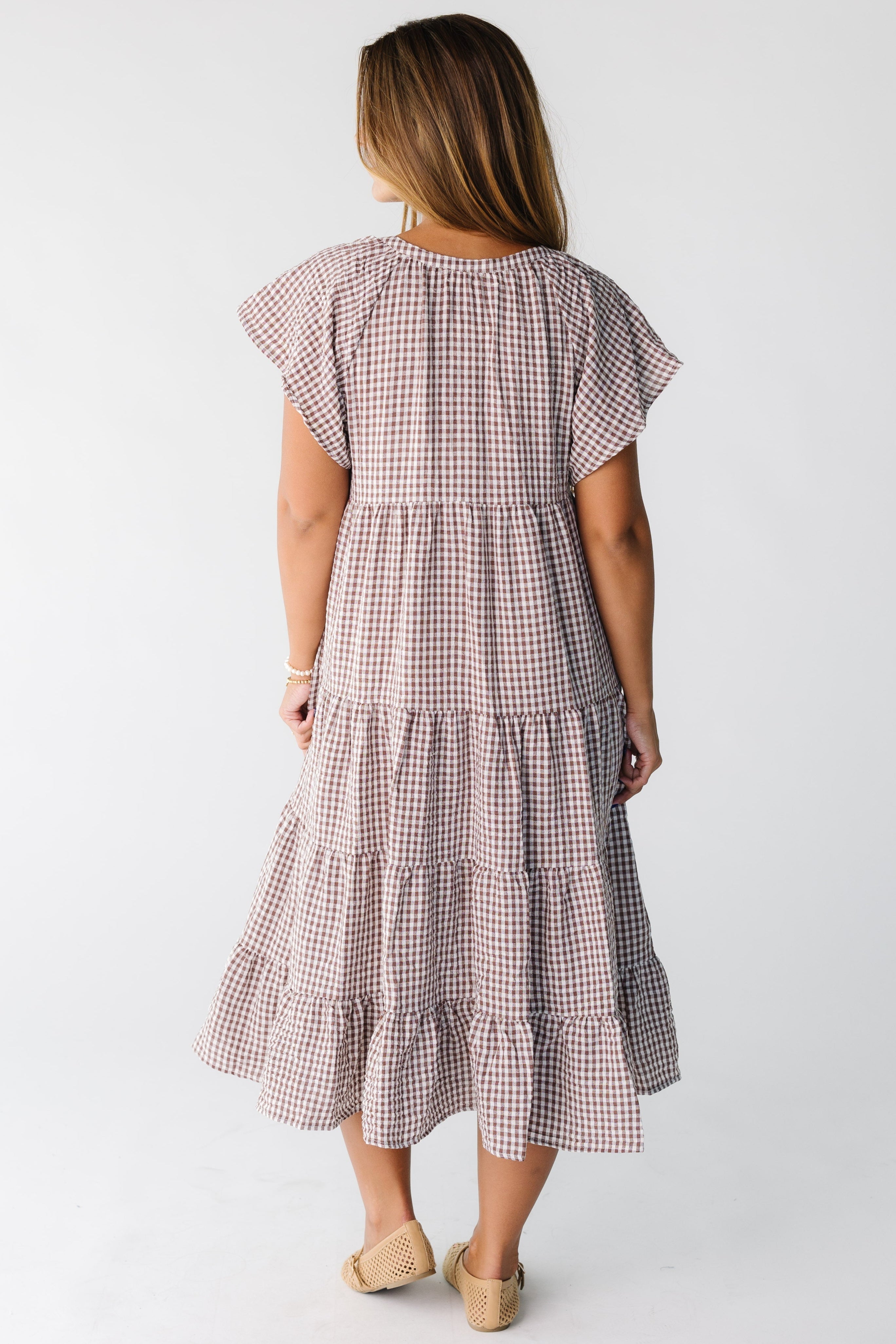 Brass & Roe Elmina Gingham Dress