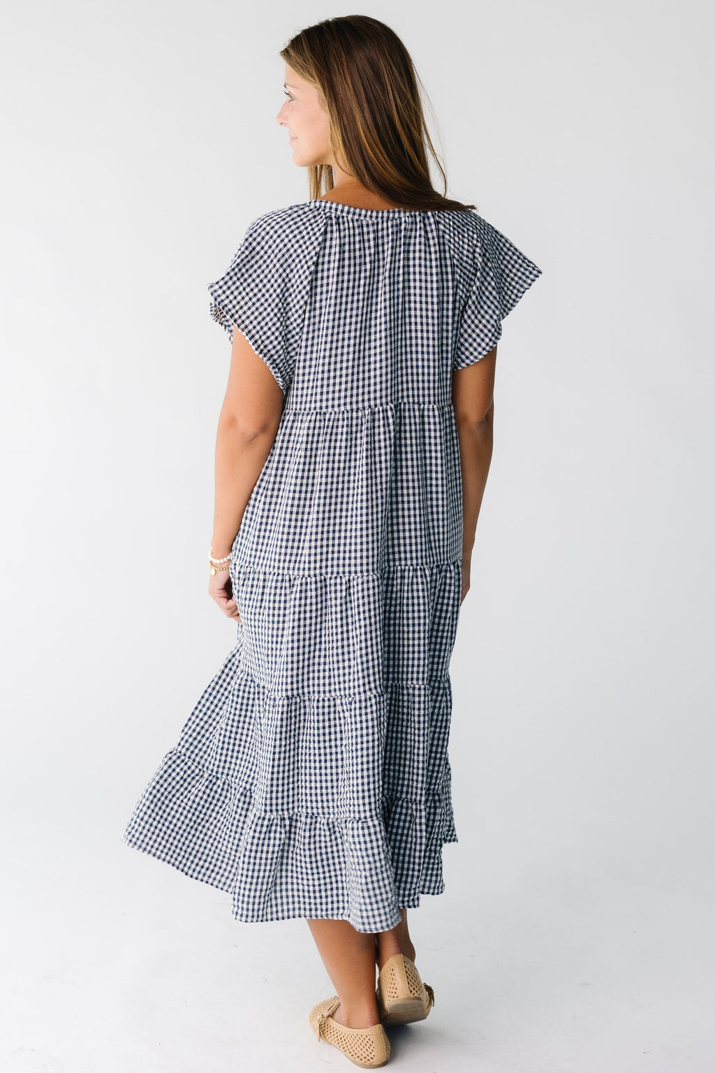 Brass & Roe Elmina Gingham Dress