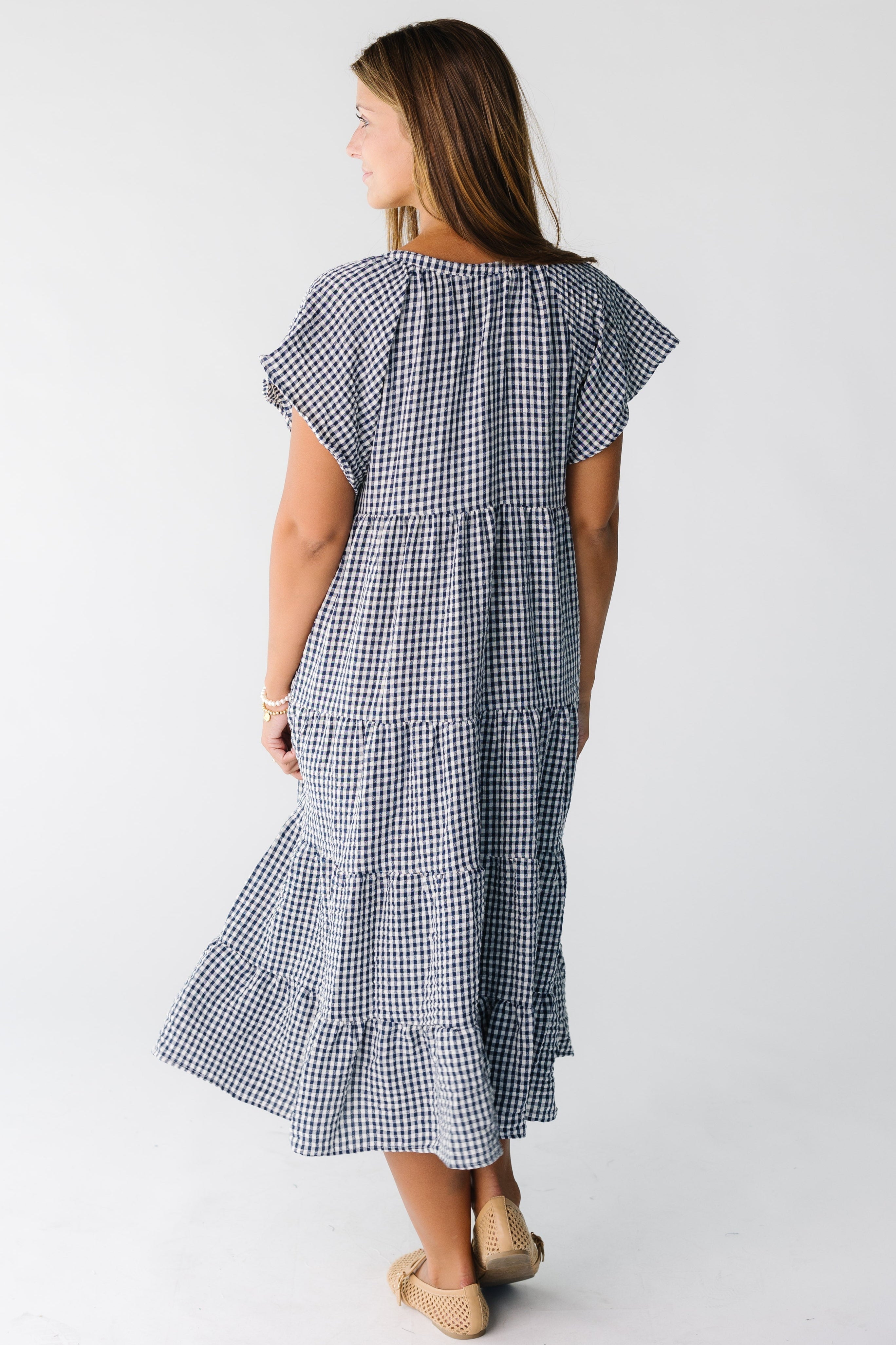 Brass & Roe Elmina Gingham Dress