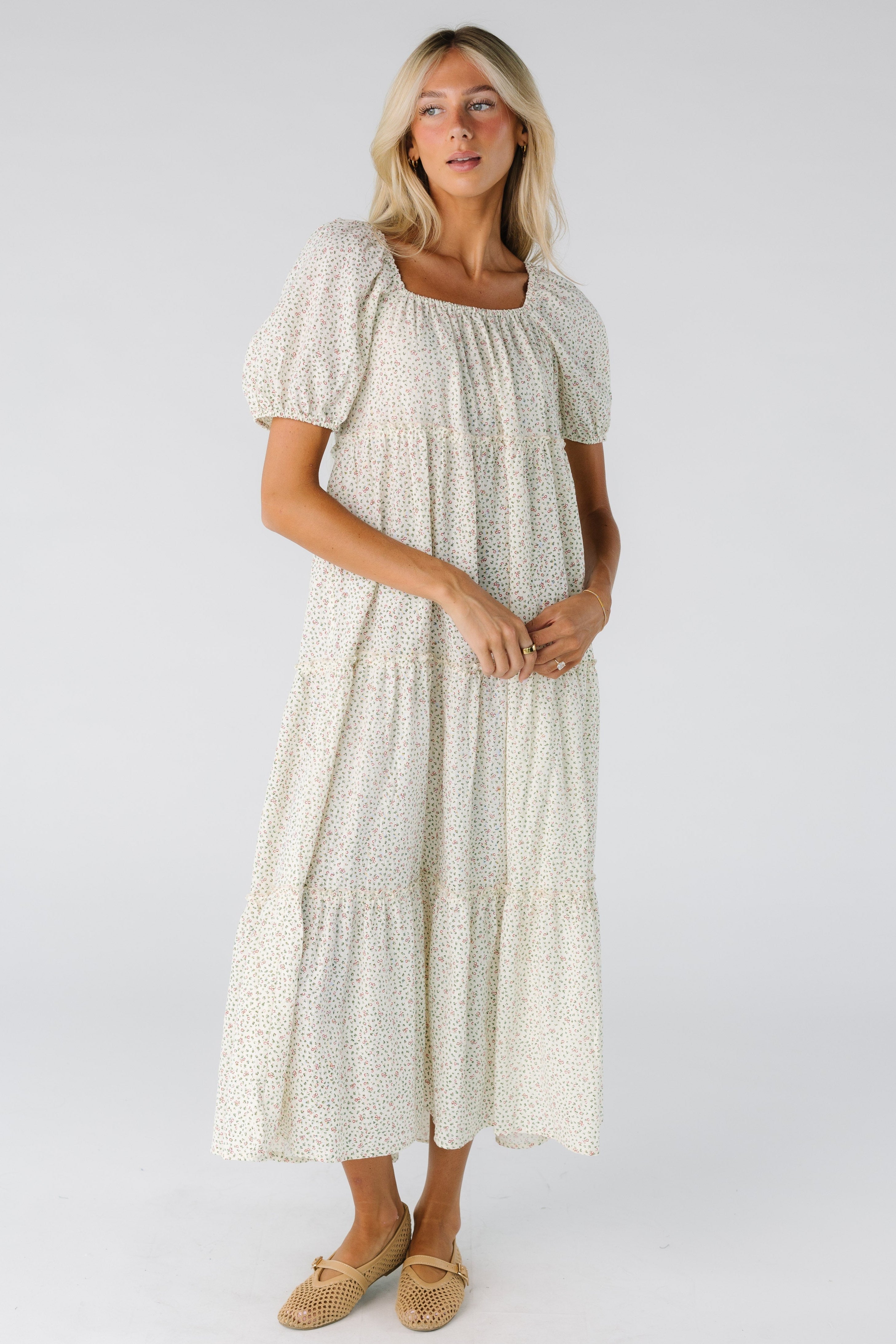 Brass & Roe The Charity Tiered Midi Dress