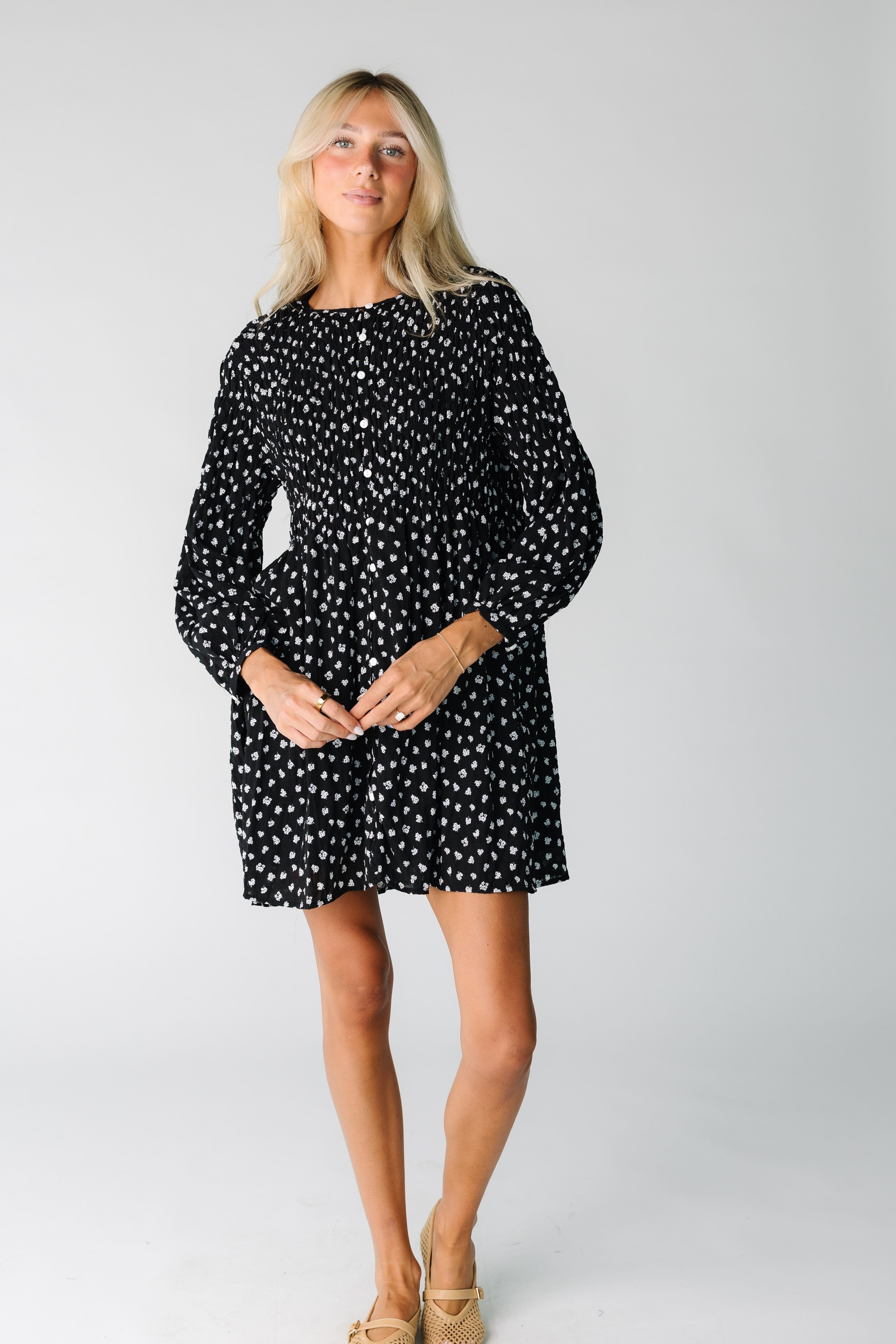 Brass & Roe Talia Smocked Dress