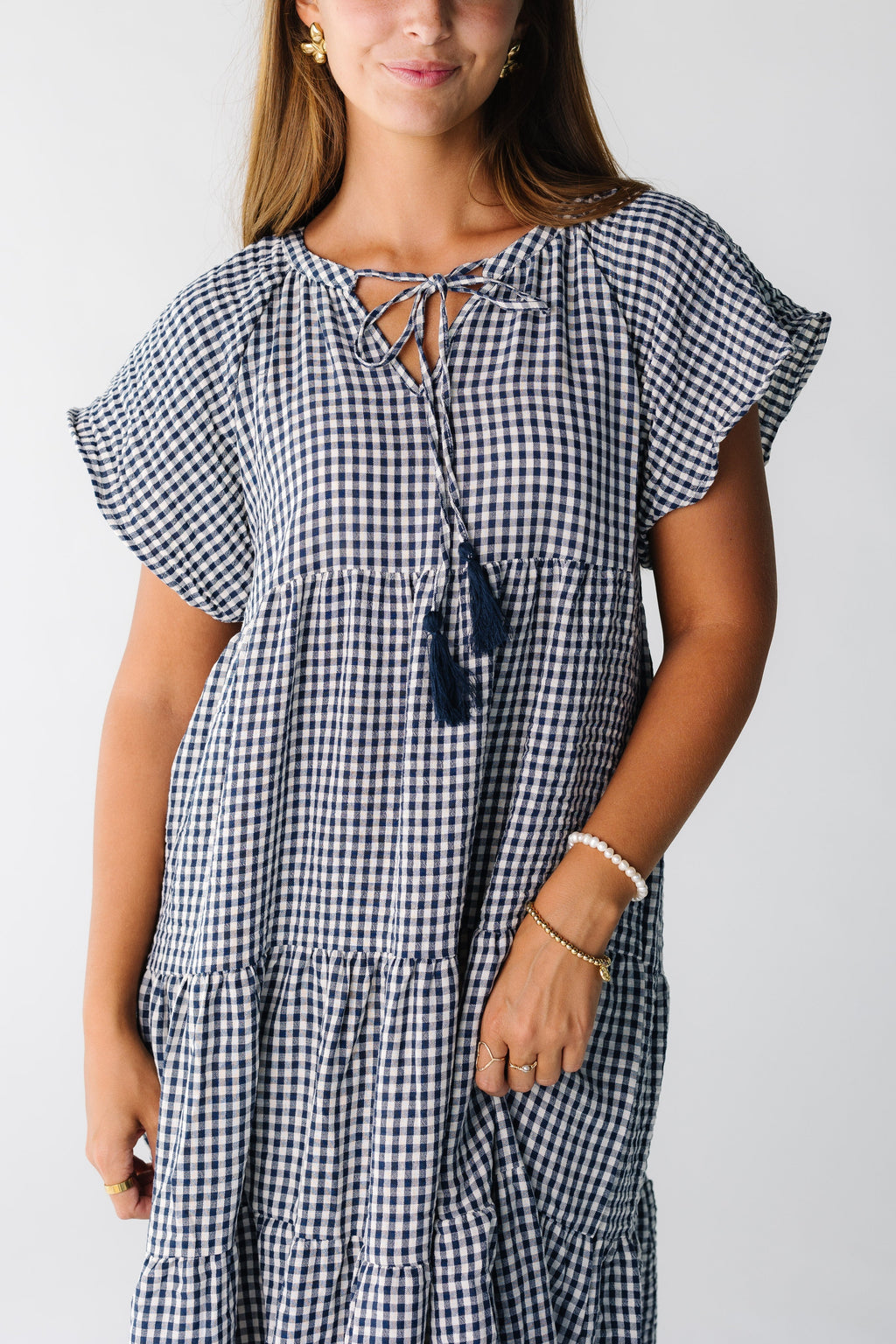 Brass & Roe Elmina Gingham Dress