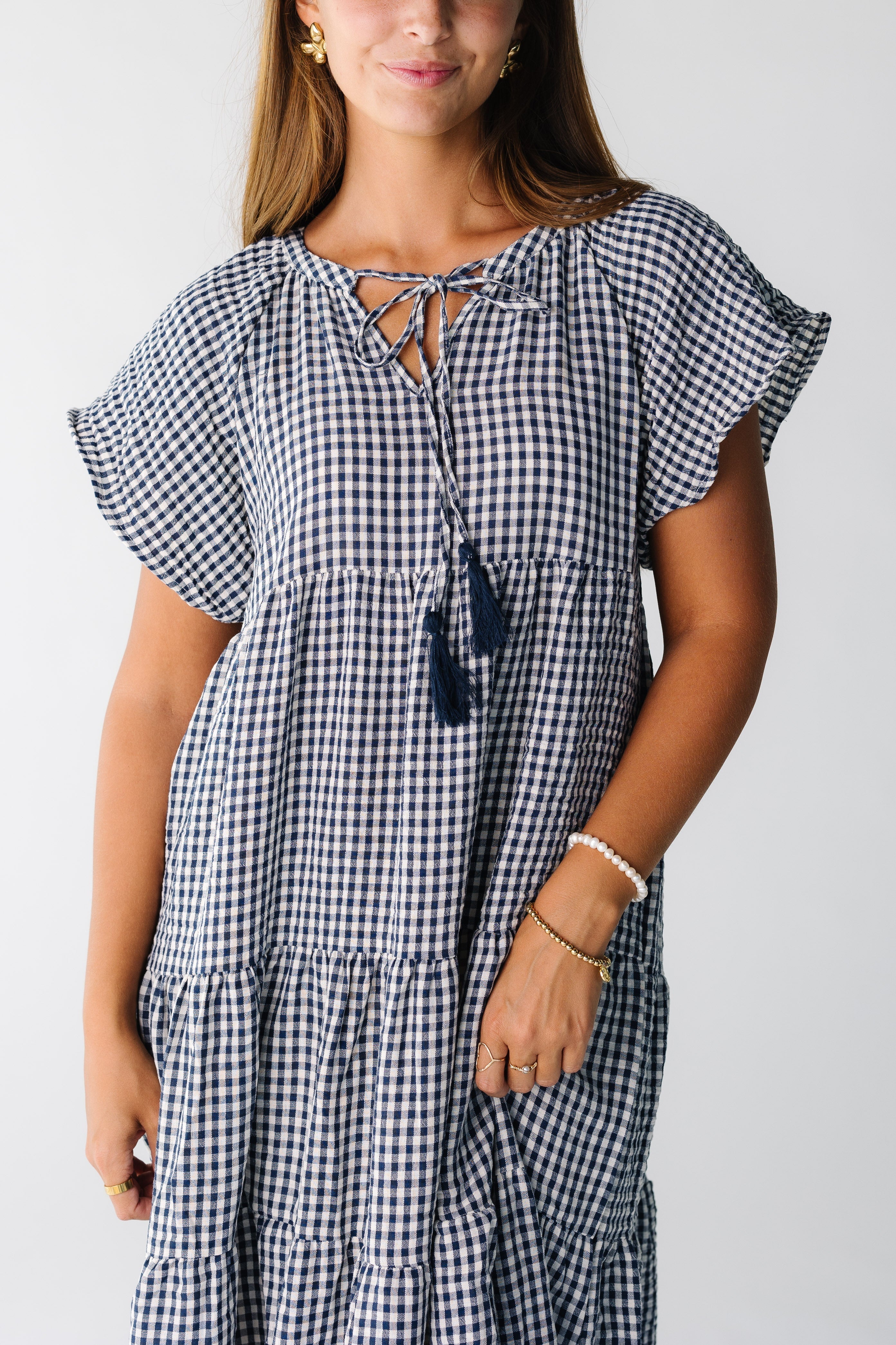 Brass & Roe Elmina Gingham Dress