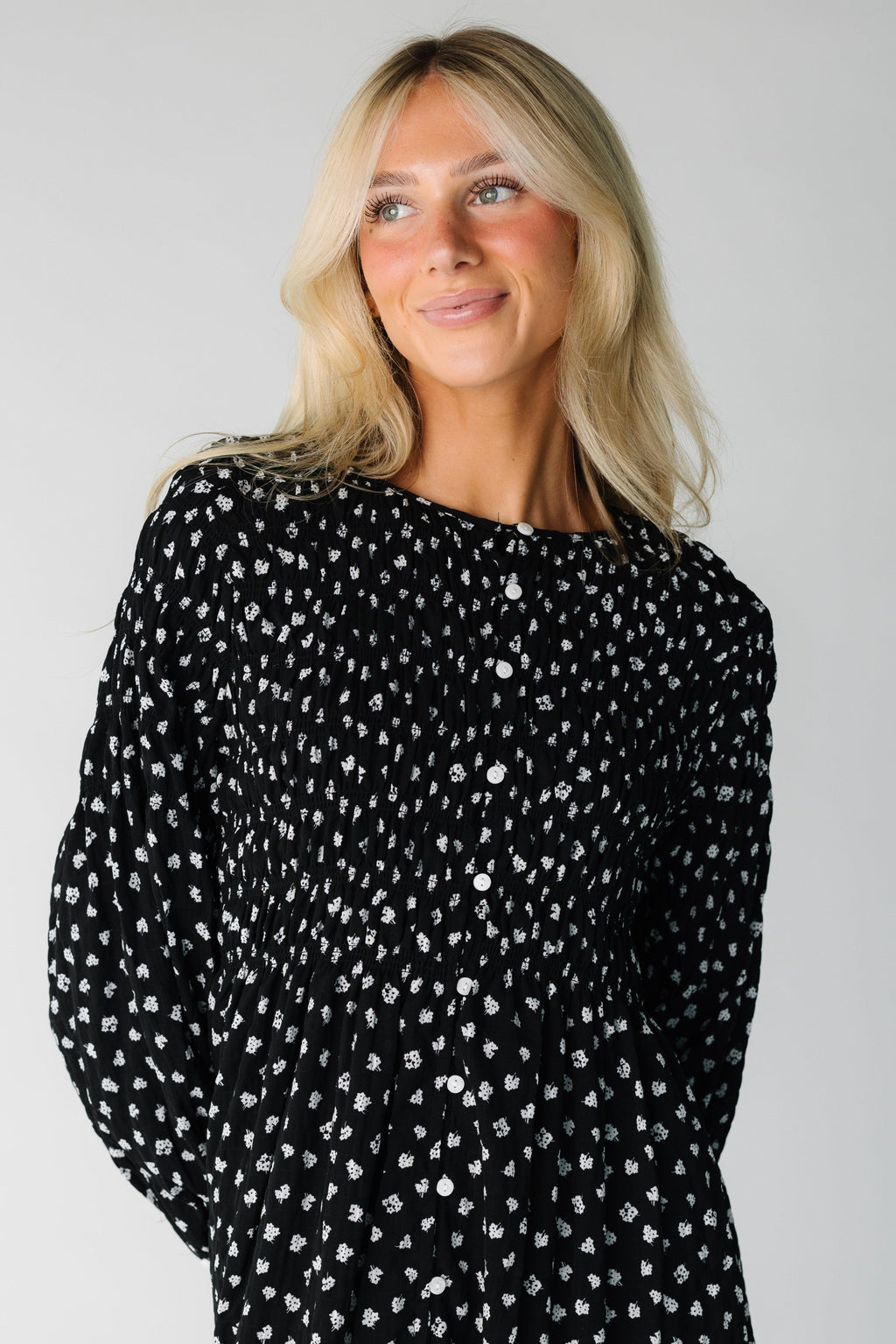 Brass & Roe Talia Smocked Dress