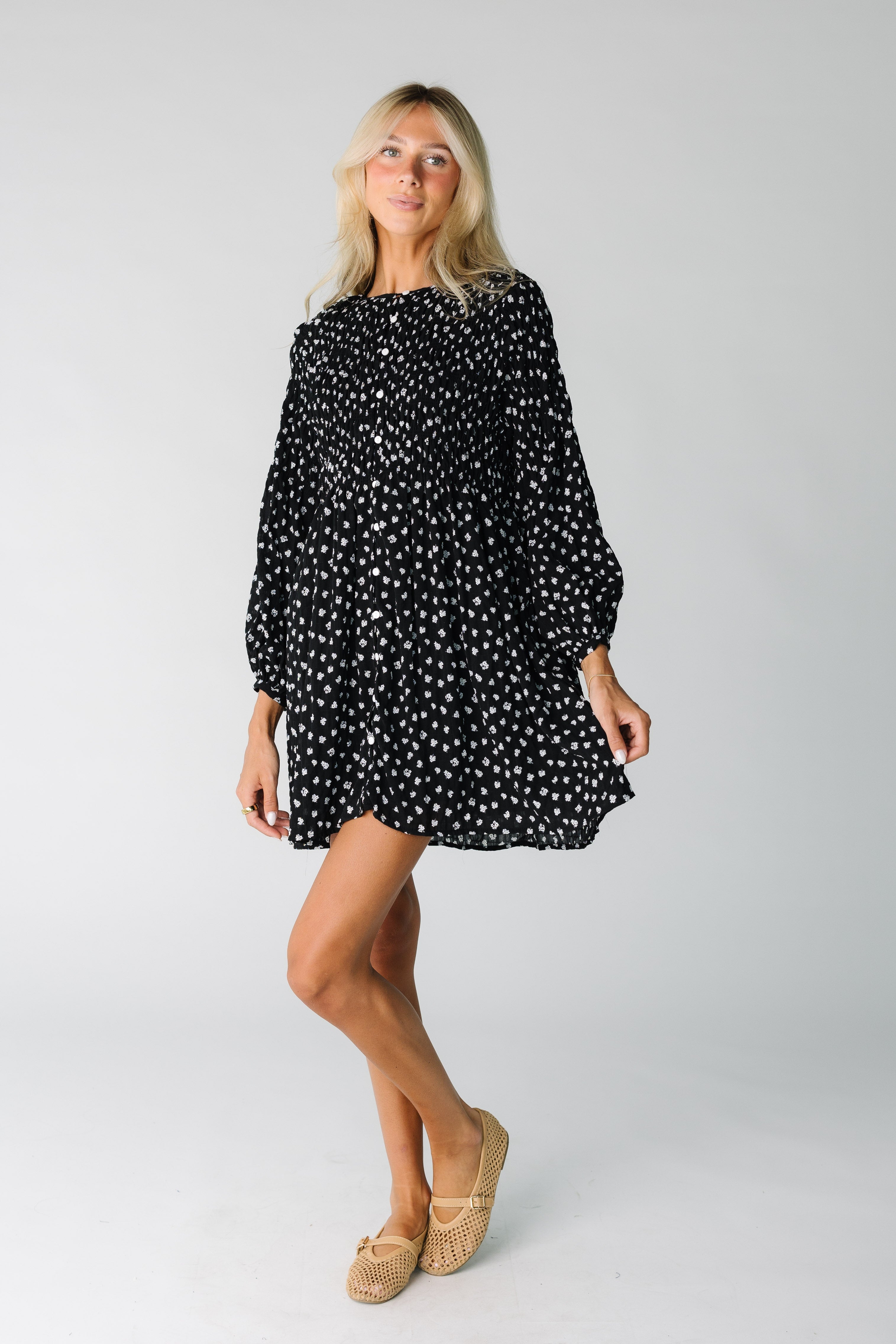 Brass & Roe Talia Smocked Dress