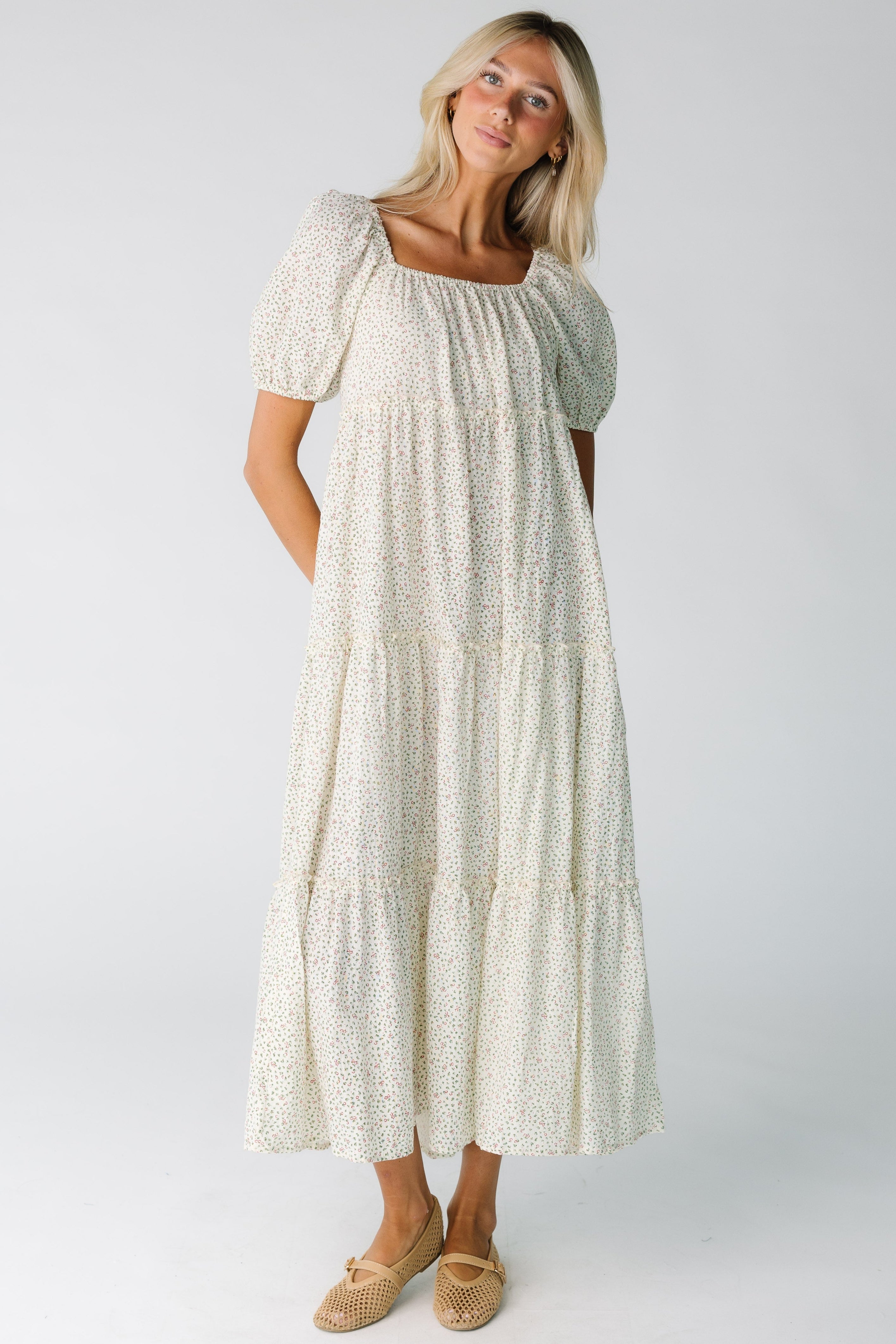 Brass & Roe The Charity Tiered Midi Dress