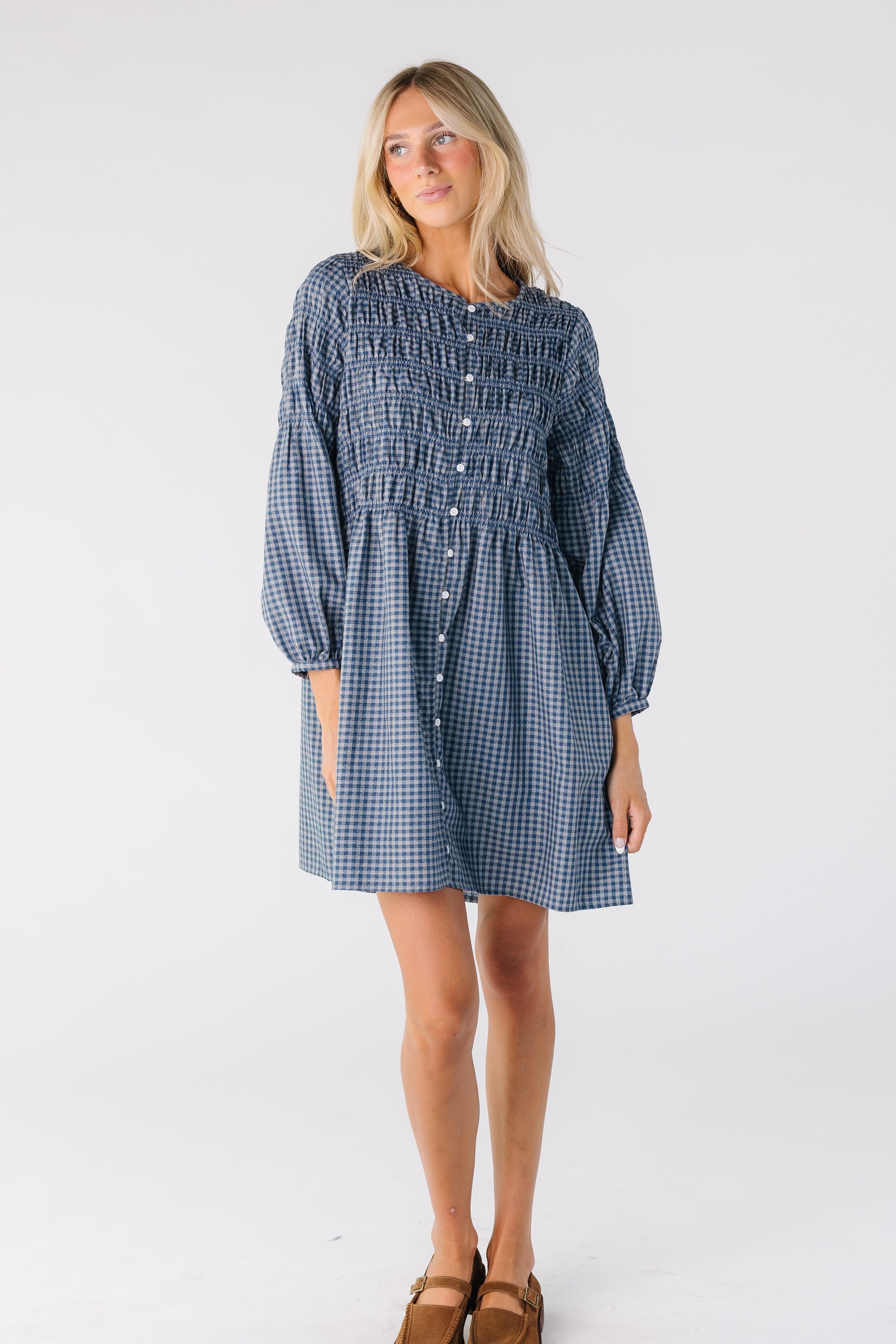 Brass & Roe Talia Smocked Dress