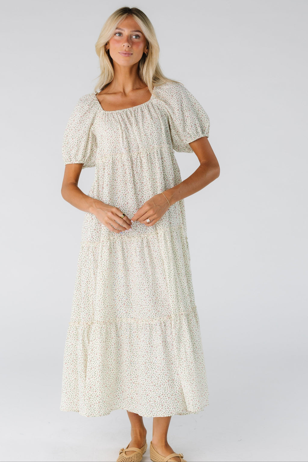 Brass & Roe The Charity Tiered Midi Dress