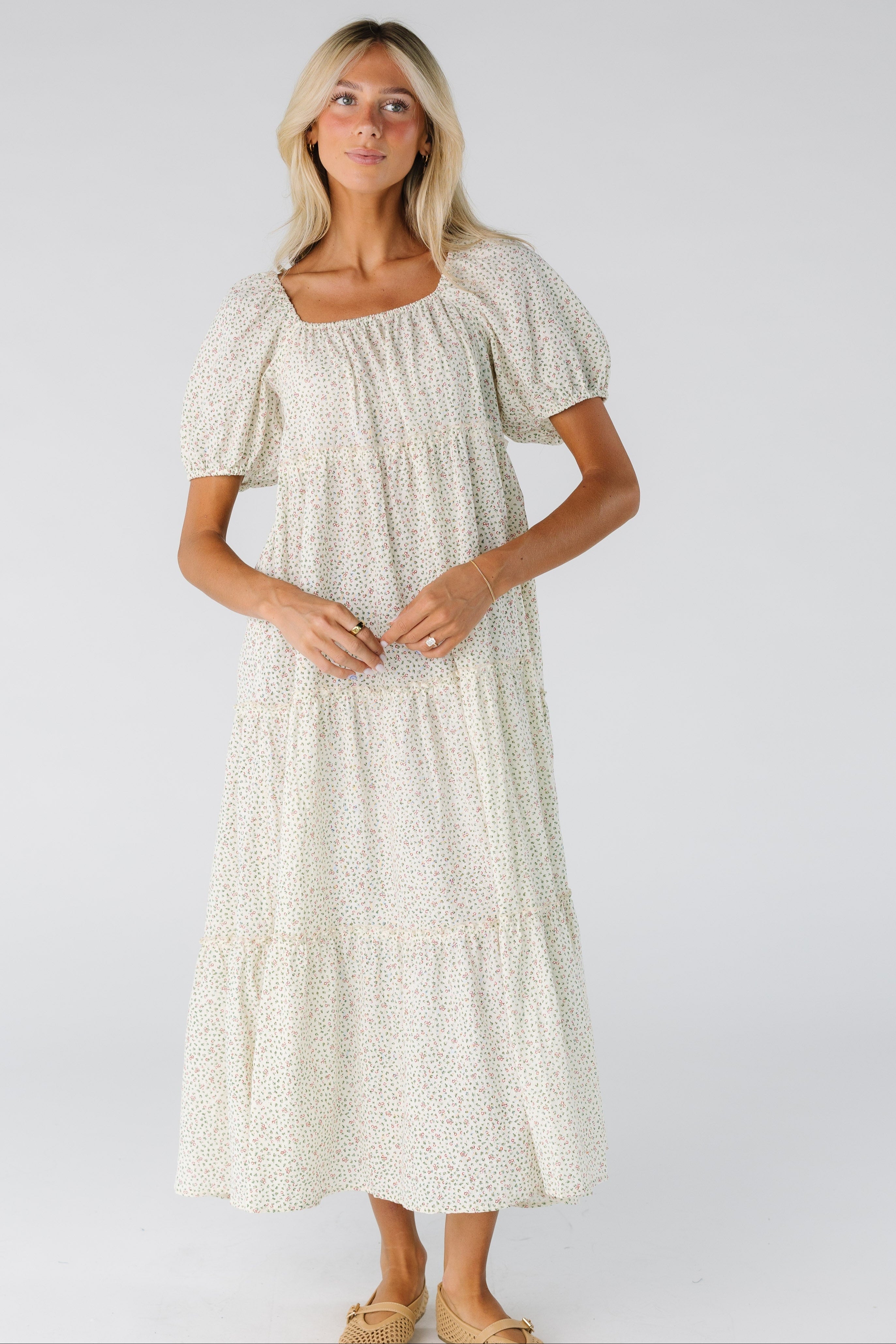 Brass & Roe The Charity Tiered Midi Dress