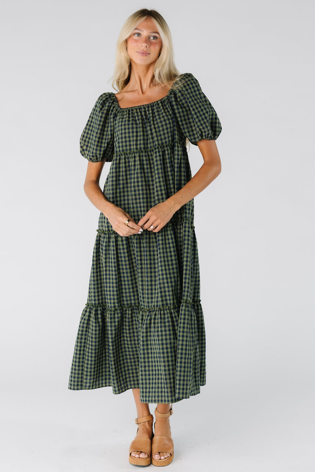 Brass & Roe The Charity Tiered Midi Dress