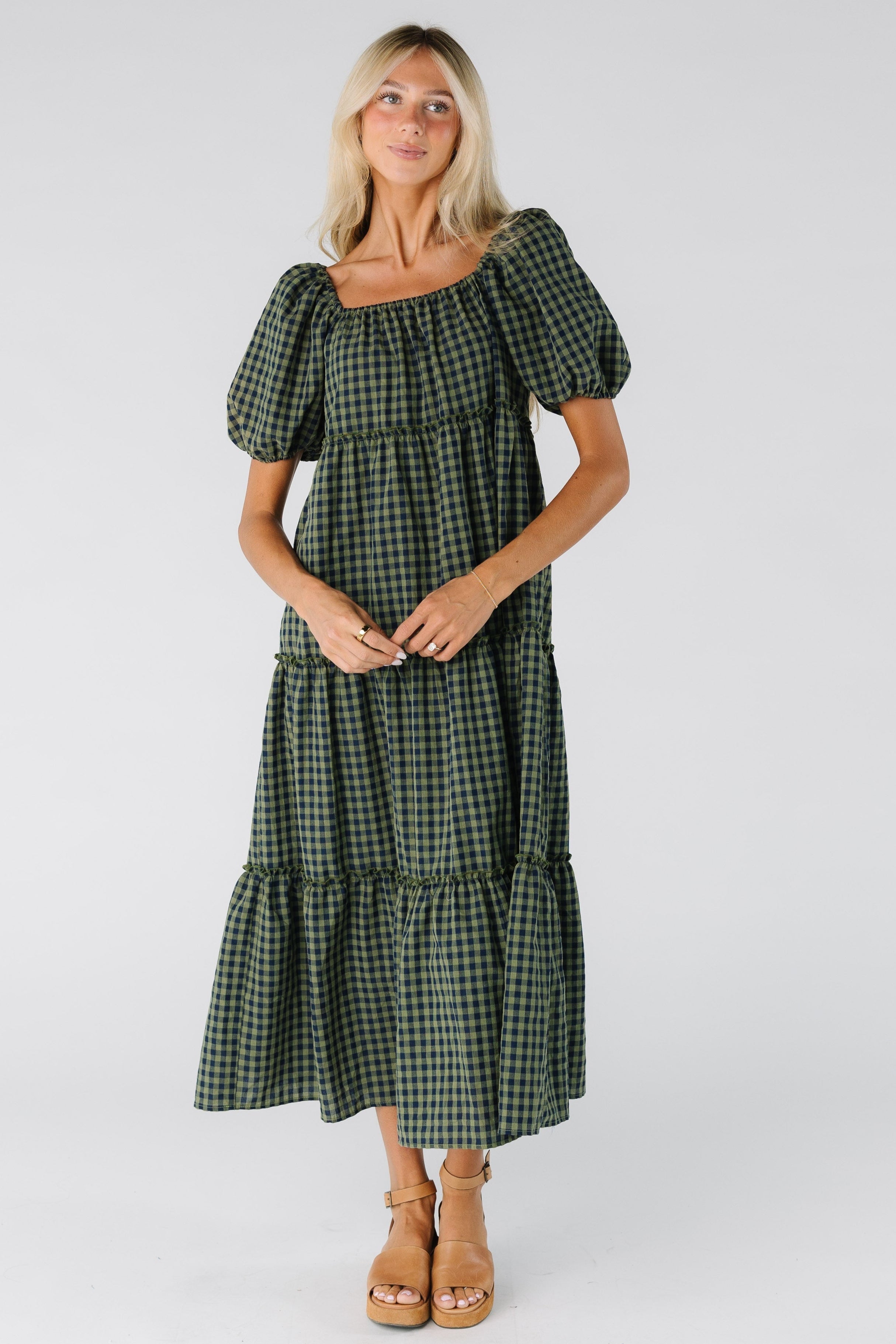 Brass & Roe The Charity Tiered Midi Dress