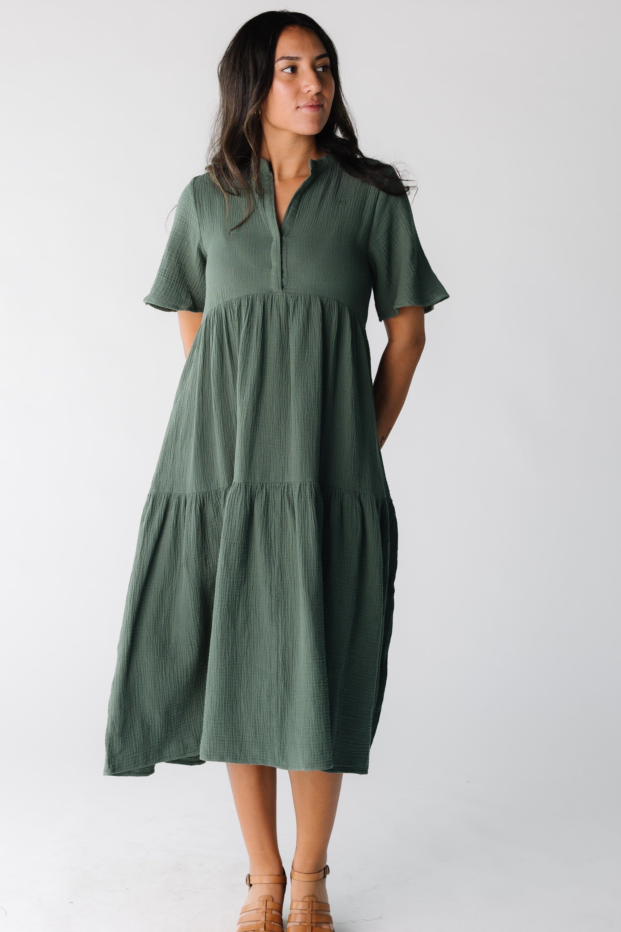 Brass & Roe The Pondering Gauze Dress