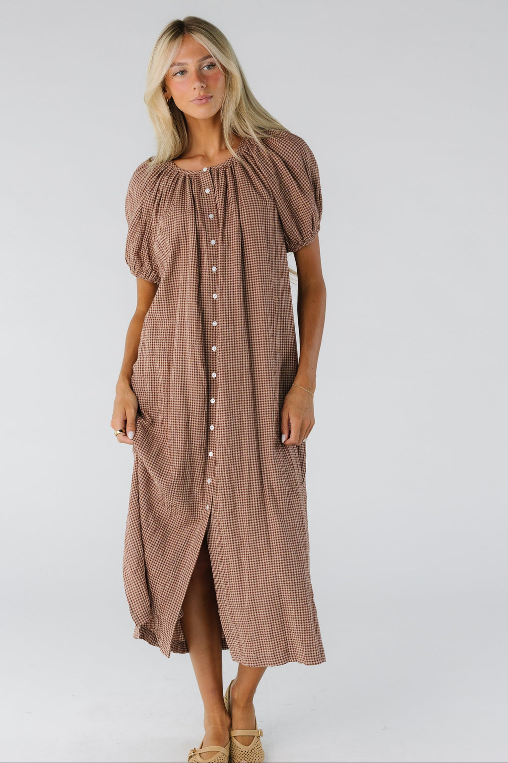 Brass & Roe Daybreak Button Down Dress