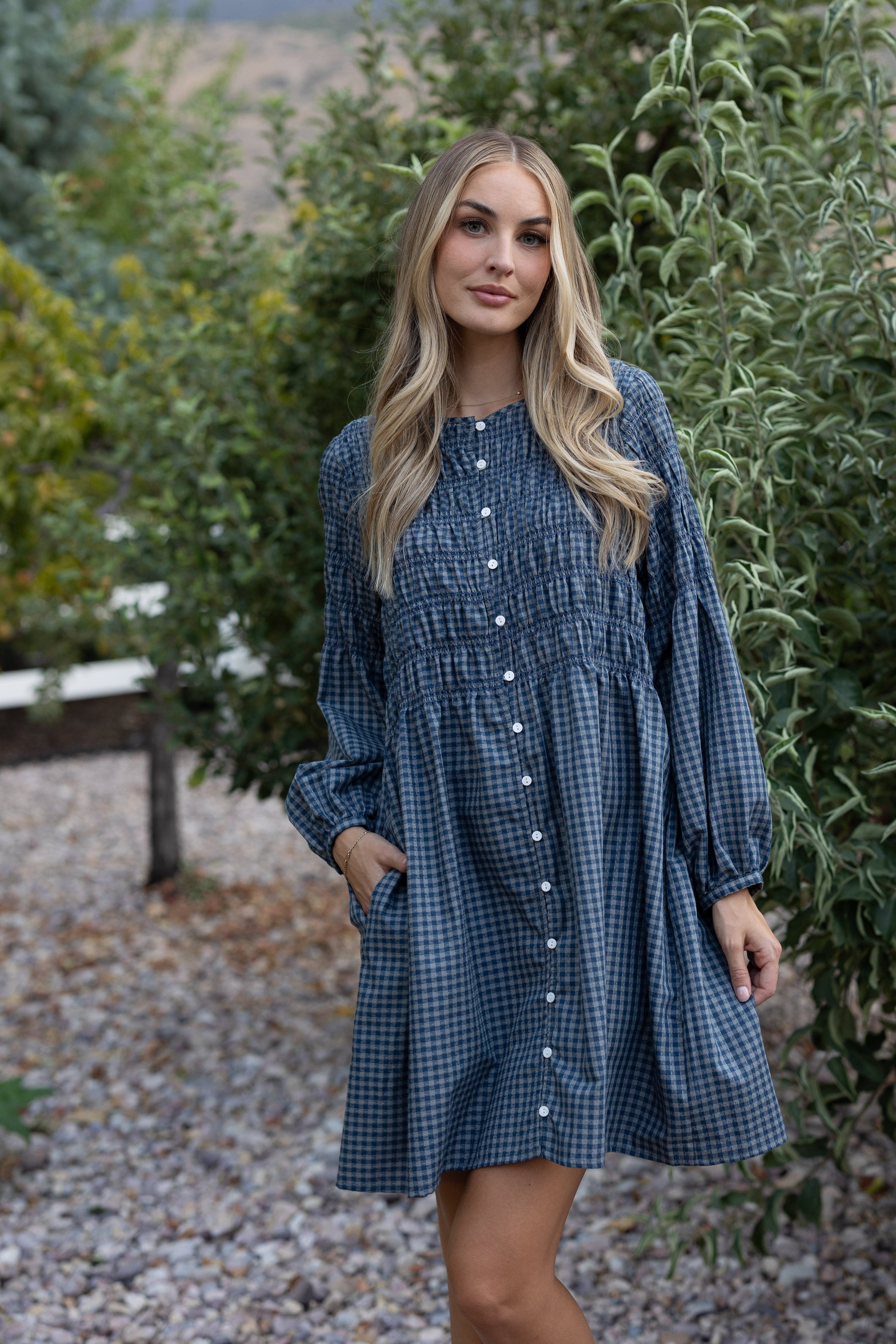 Brass & Roe Talia Smocked Dress