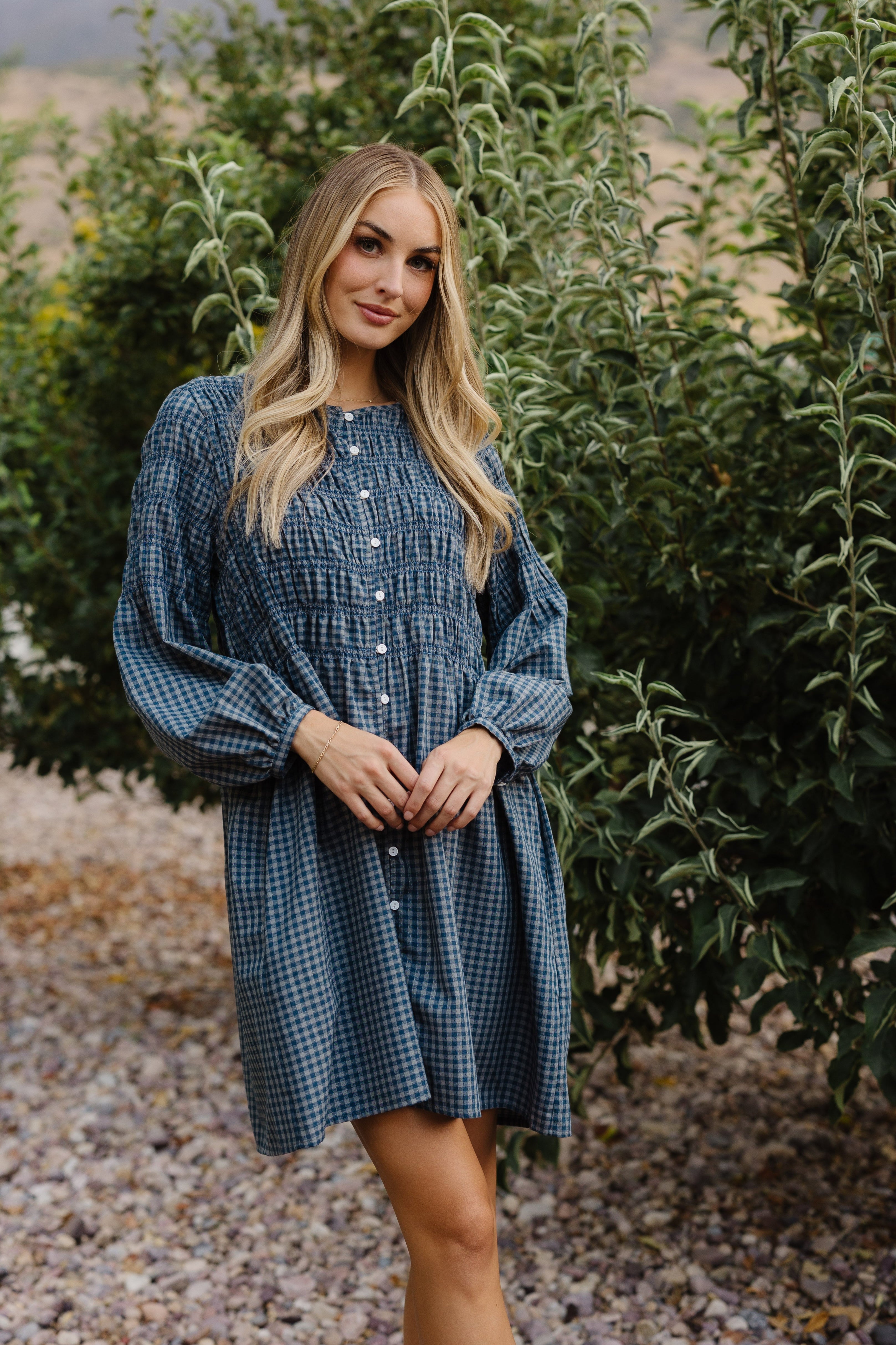 Brass & Roe Talia Smocked Dress